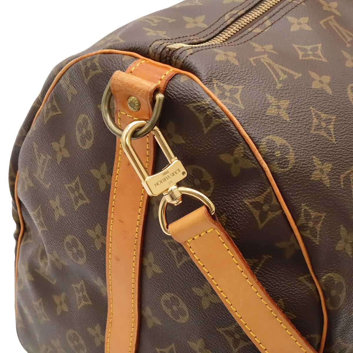 Louis Vuitton Monogram Keepall Bandouliere 55 Boston Bag Purse 2-Way — view 8