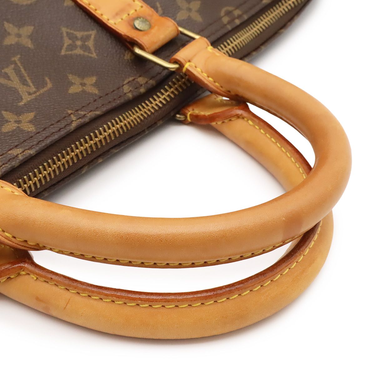 Louis Vuitton Monogram Keepall 55 Boston Bag Purse — view 4