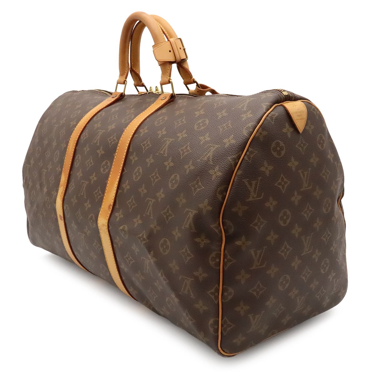 Louis Vuitton Monogram Keepall 55 Boston Bag Purse — view 2