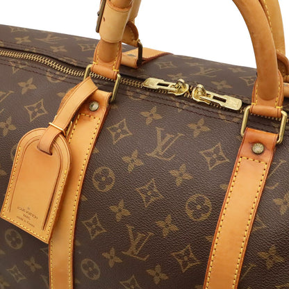 Louis Vuitton Monogram Keepall 55 Boston Bag Purse — view 5