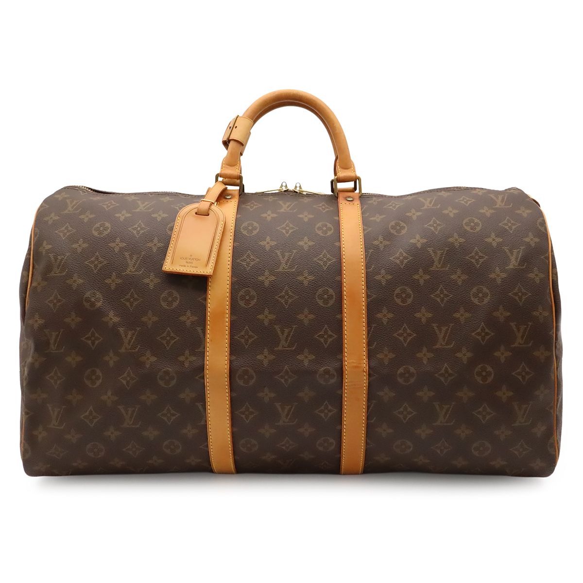Louis Vuitton Monogram Keepall 55 Boston Bag Purse