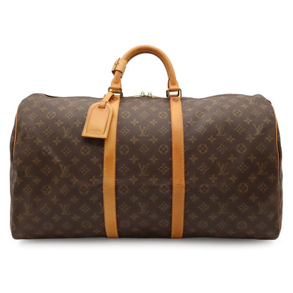 Louis Vuitton Monogram Keepall 55 Boston Bag Purse
