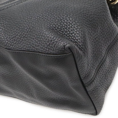 Gucci Soho Interlocking G Logo Chain Shoulder Bag Tote Tassel Charm Leather — view 3