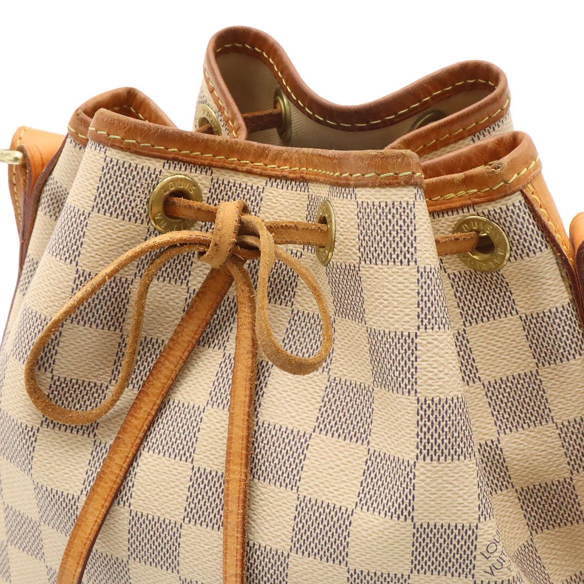 Louis Vuitton Damier Azur Noe BB Mini Shoulder Bag Crossbody Drawstring — view 4