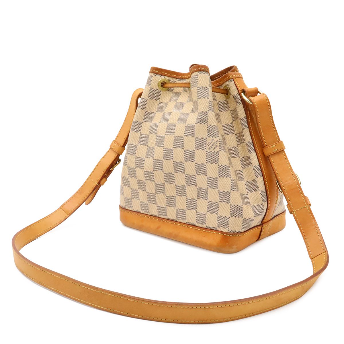 Louis Vuitton Damier Azur Noe BB Mini Shoulder Bag Crossbody Drawstring — view 2