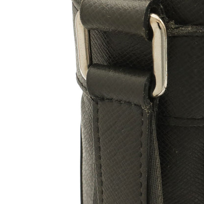 Louis Vuitton Taiga Roman MM Shoulder Bag Leather Boreal Dark Navy — view 5