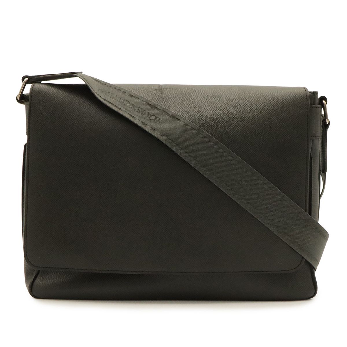 Louis Vuitton Taiga Roman MM Shoulder Bag Leather Boreal Dark Navy