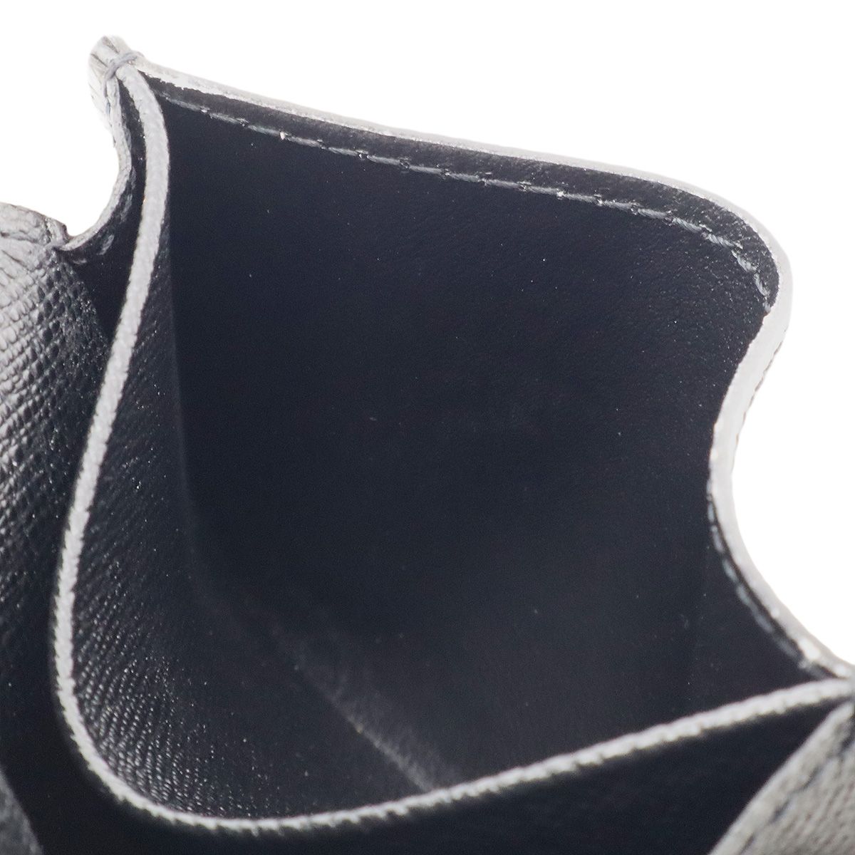 Louis Vuitton Taiga Envelope Business Card Holder Case Leather Ardoise Black — view 5