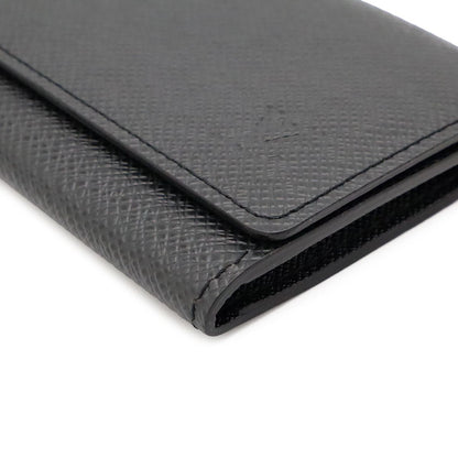 Louis Vuitton Taiga Envelope Business Card Holder Case Leather Ardoise Black — view 3