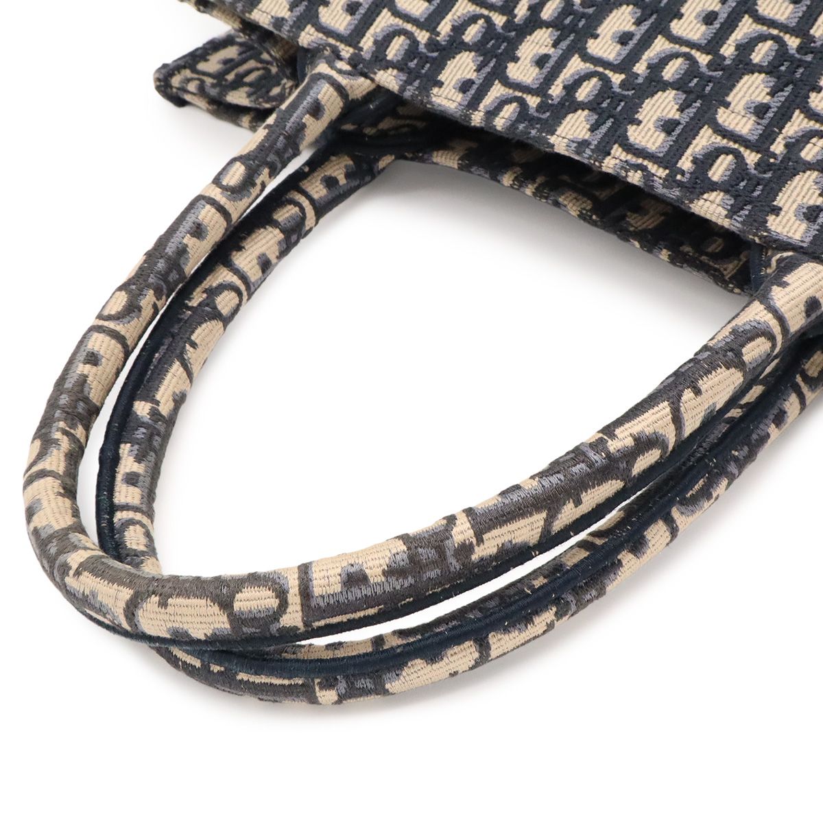 Dior Book Tote Bag Medium Oblique Canvas Navy — view 4