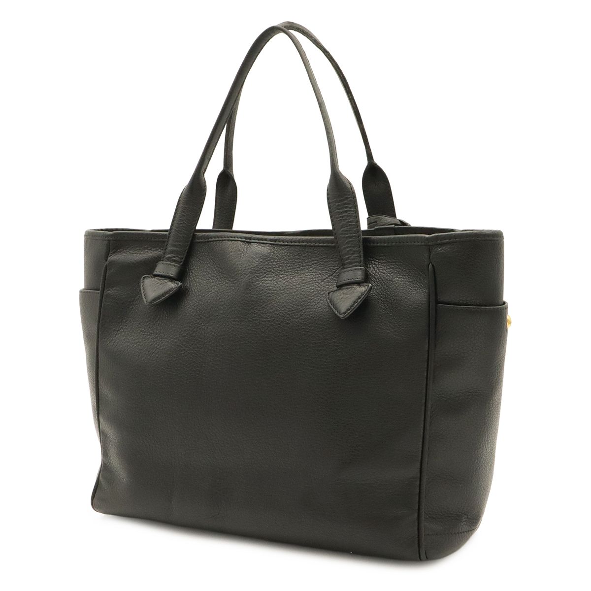 Loewe Heritage Small Tote Bag Leather Black Gold — view 2