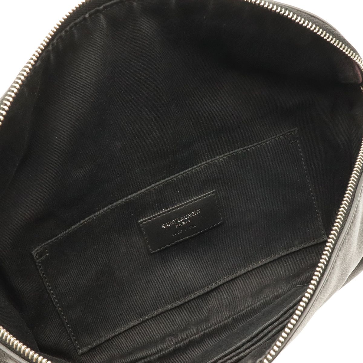 Saint Laurent Paris YSL Classic Belt Bag Leather Black — view 6