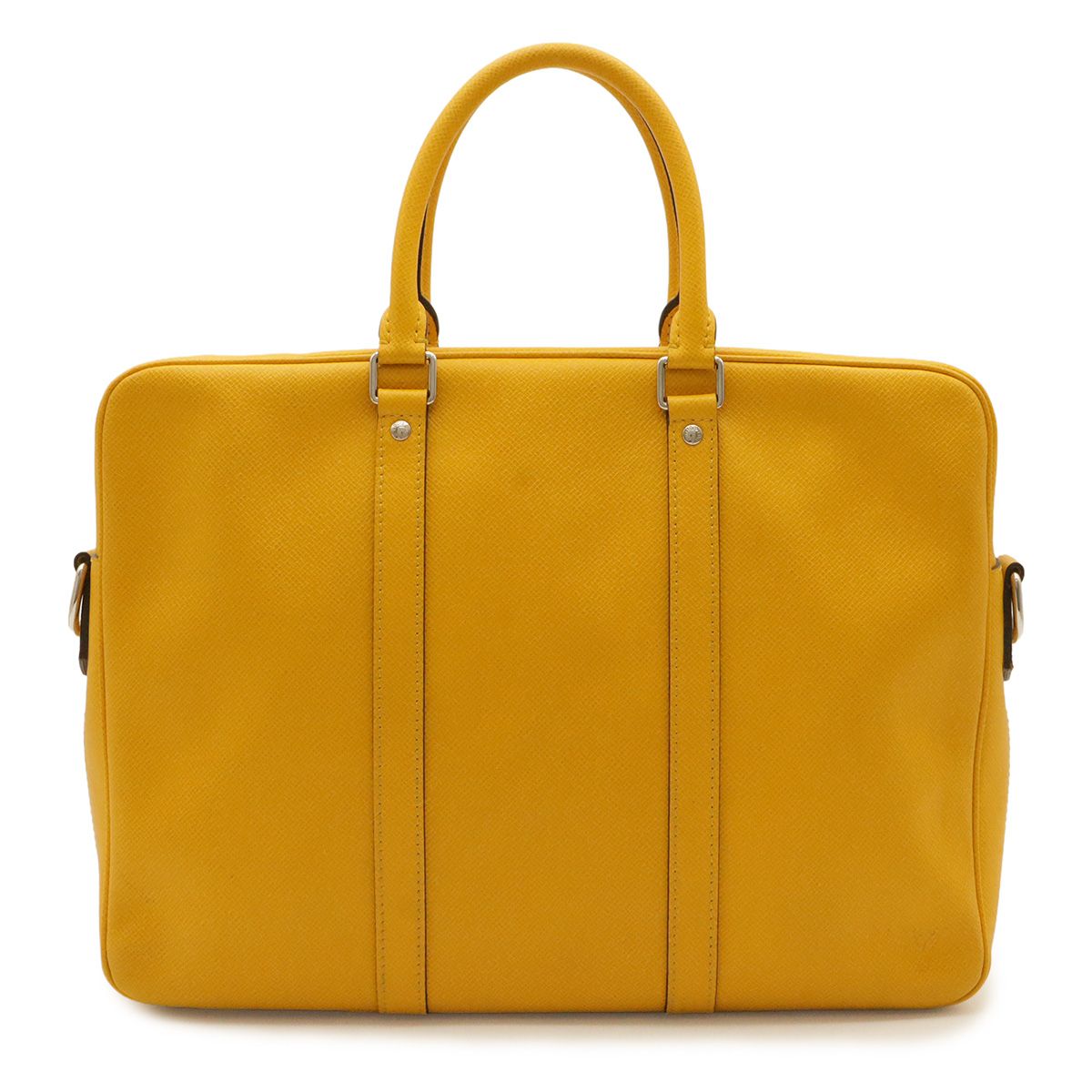 Louis Vuitton Taiga PDV Porte Documents Voyage PM Business Bag Jaune Yellow
