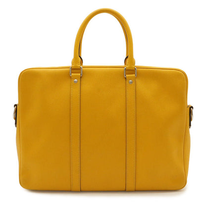 Louis Vuitton Taiga PDV Porte Documents Voyage PM Business Bag Jaune Yellow