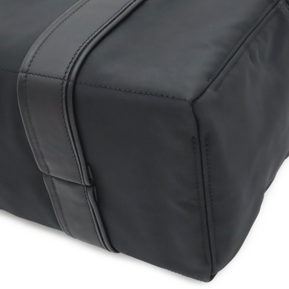 Hermes Acapulco PM Tote Bag Nylon Leather Black — view 3