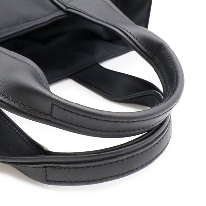 Hermes Acapulco PM Tote Bag Nylon Leather Black — view 4
