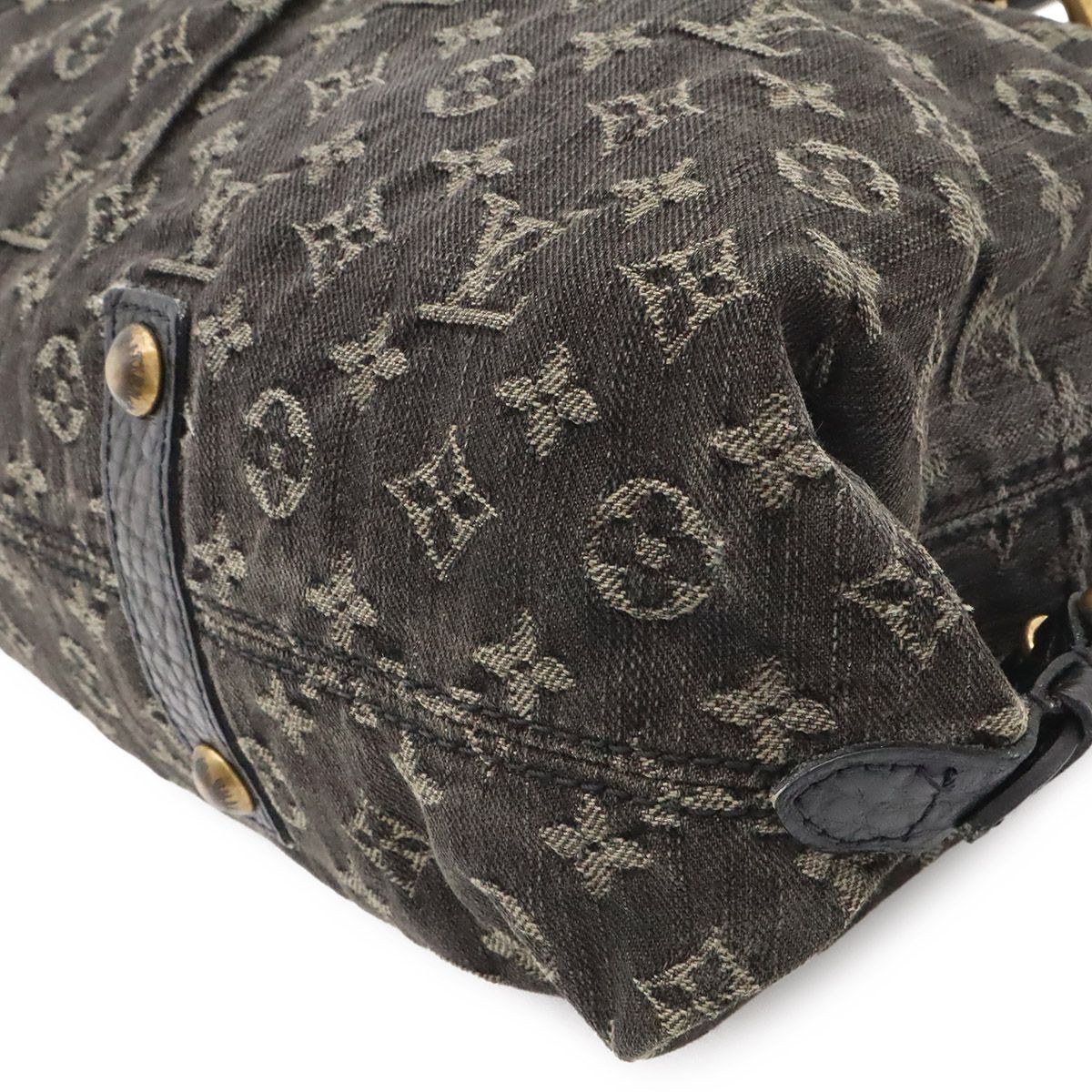 Louis Vuitton Monogram Denim Neo Cabby MM Tote 2-Way Shoulder Bag Noir — view 3