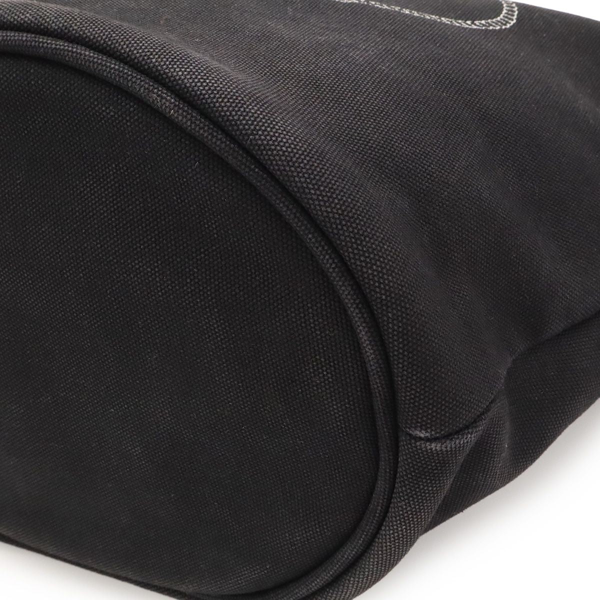 Prada Canapa Tote 2-Way Shoulder Bag Crossbody Canvas Leather Nero Black — view 3