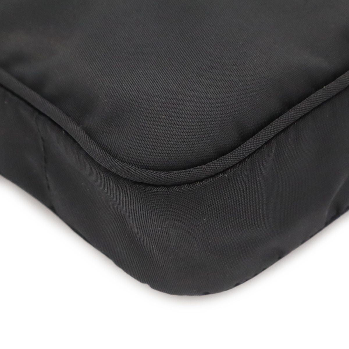 Prada Sports Line Shoulder Bag Pouch Pochette Crossbody Nylon Nero Black Silver — view 3