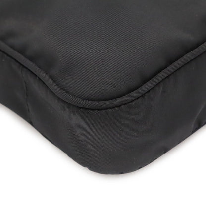Prada Sports Line Shoulder Bag Pouch Pochette Crossbody Nylon Nero Black Silver — view 3