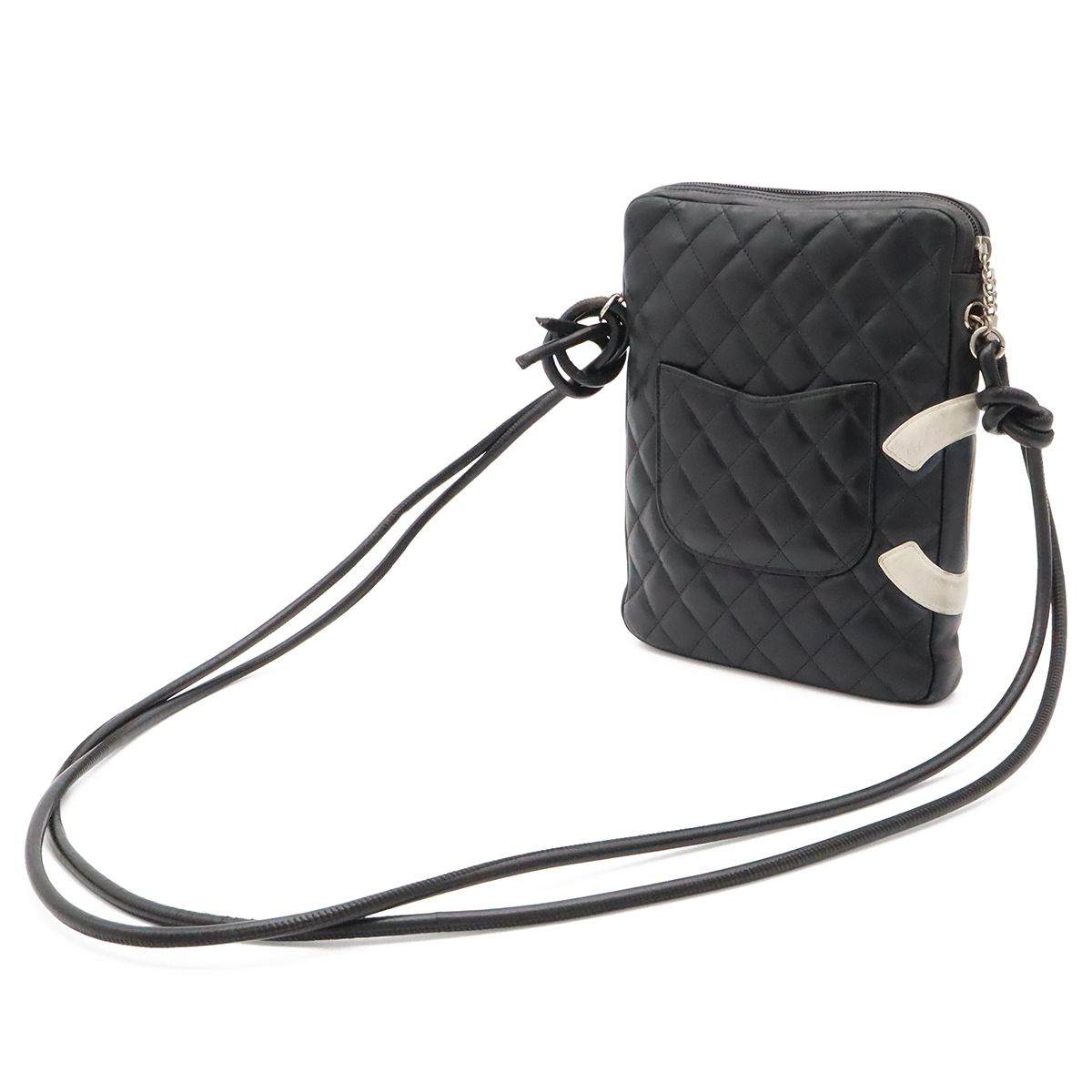 Chanel Cambon Line CC Logo Medium Pochette Shoulder Bag Crossbody Soft Calfskin — view 2