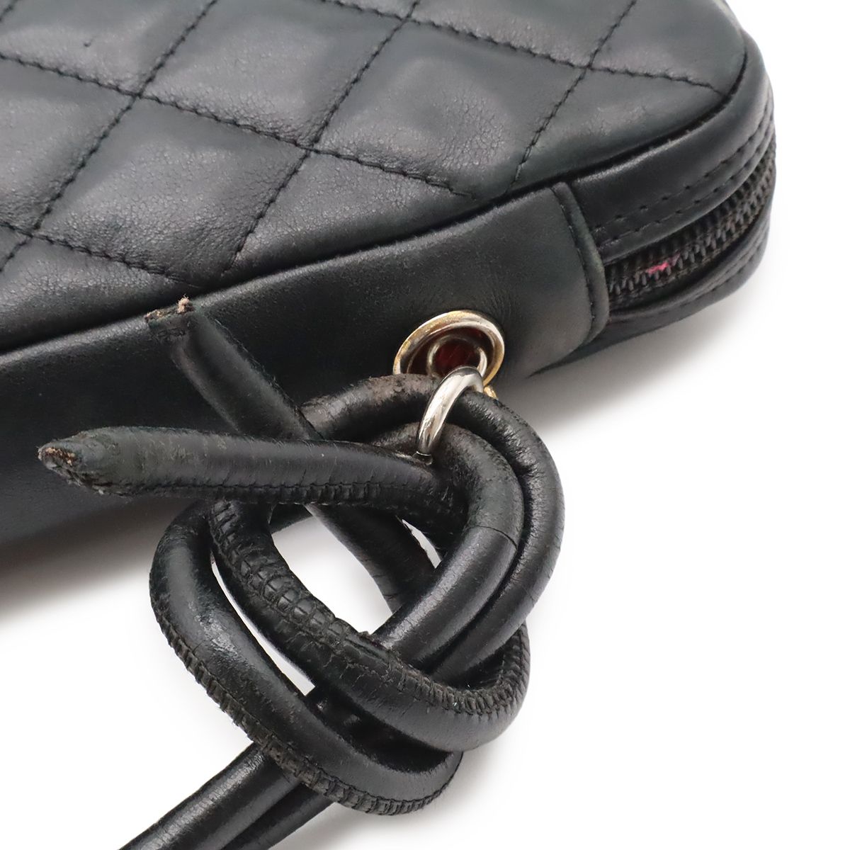 Chanel Cambon Line CC Logo Medium Pochette Shoulder Bag Crossbody Soft Calfskin — view 4