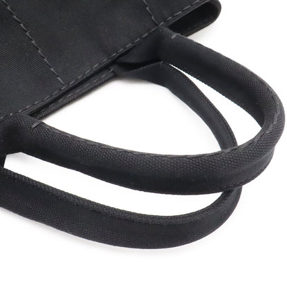 Prada Canapa Tote 2-Way Shoulder Bag Canvas Nero Black Gold Domestic Boutique — view 4