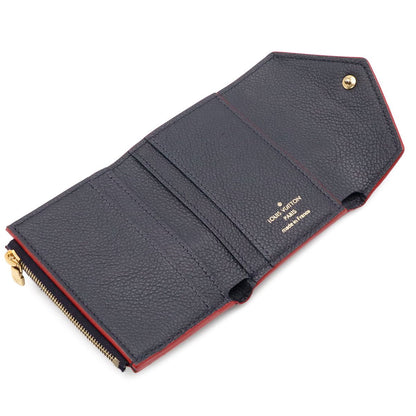 Louis Vuitton Monogram Empreinte Portefeuille Zoe Wallet Trifold Marine Rouge — view 5