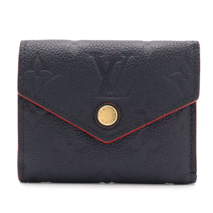 Louis Vuitton Monogram Empreinte Portefeuille Zoe Wallet Trifold Marine Rouge