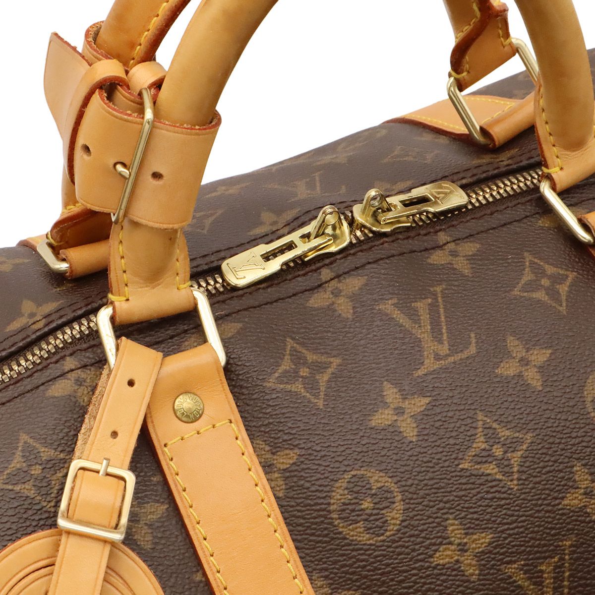 Louis Vuitton Monogram Keepall Bandouliere 60 Boston Bag Purse 2-Way — view 5