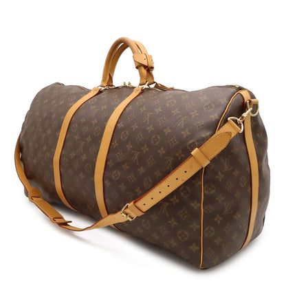 Louis Vuitton Monogram Keepall Bandouliere 60 Boston Bag Purse 2-Way — view 2