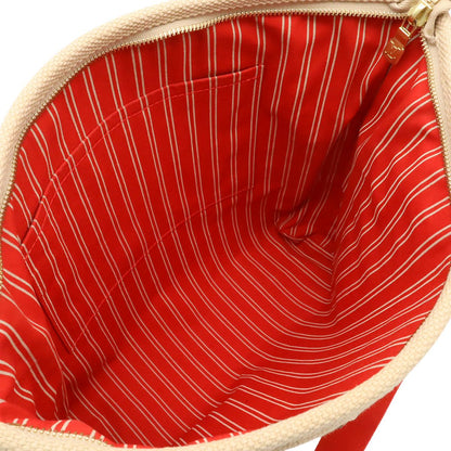 Louis Vuitton Antigua Cabas MM Tote Shoulder Bag Beige Red — view 6