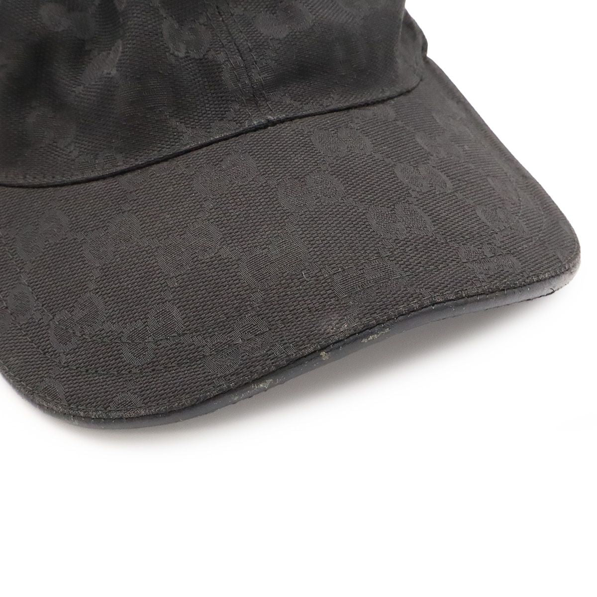 Gucci GG Canvas Web Line Baseball Cap Hat Polyester Black Red Green XL — view 3
