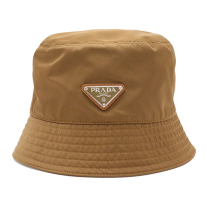 Prada Triangle Logo Bucket Hat Nylon Khaki Beige #xl 58