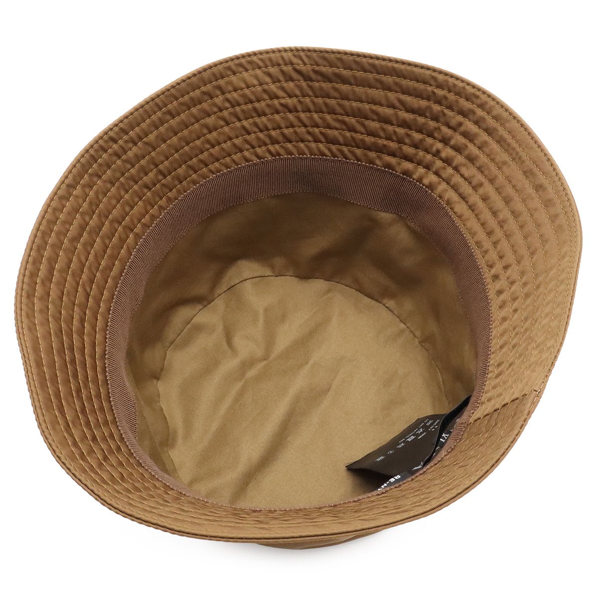 Prada Triangle Logo Bucket Hat Nylon Khaki Beige #xl 58 — view 3