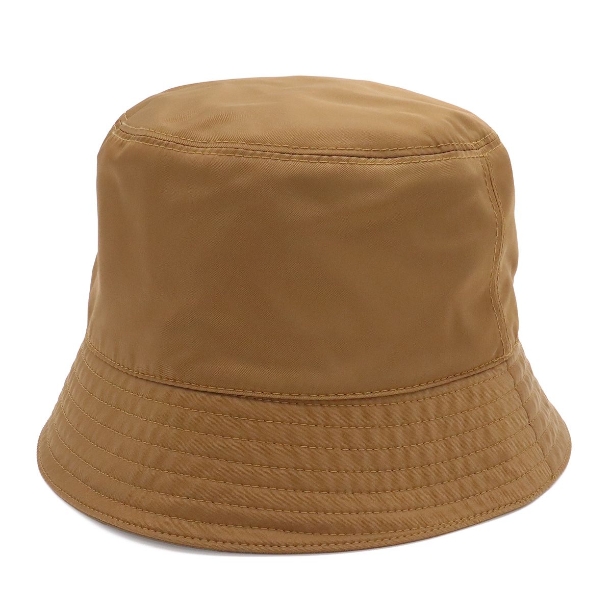 Prada Triangle Logo Bucket Hat Nylon Khaki Beige #xl 58 — view 2