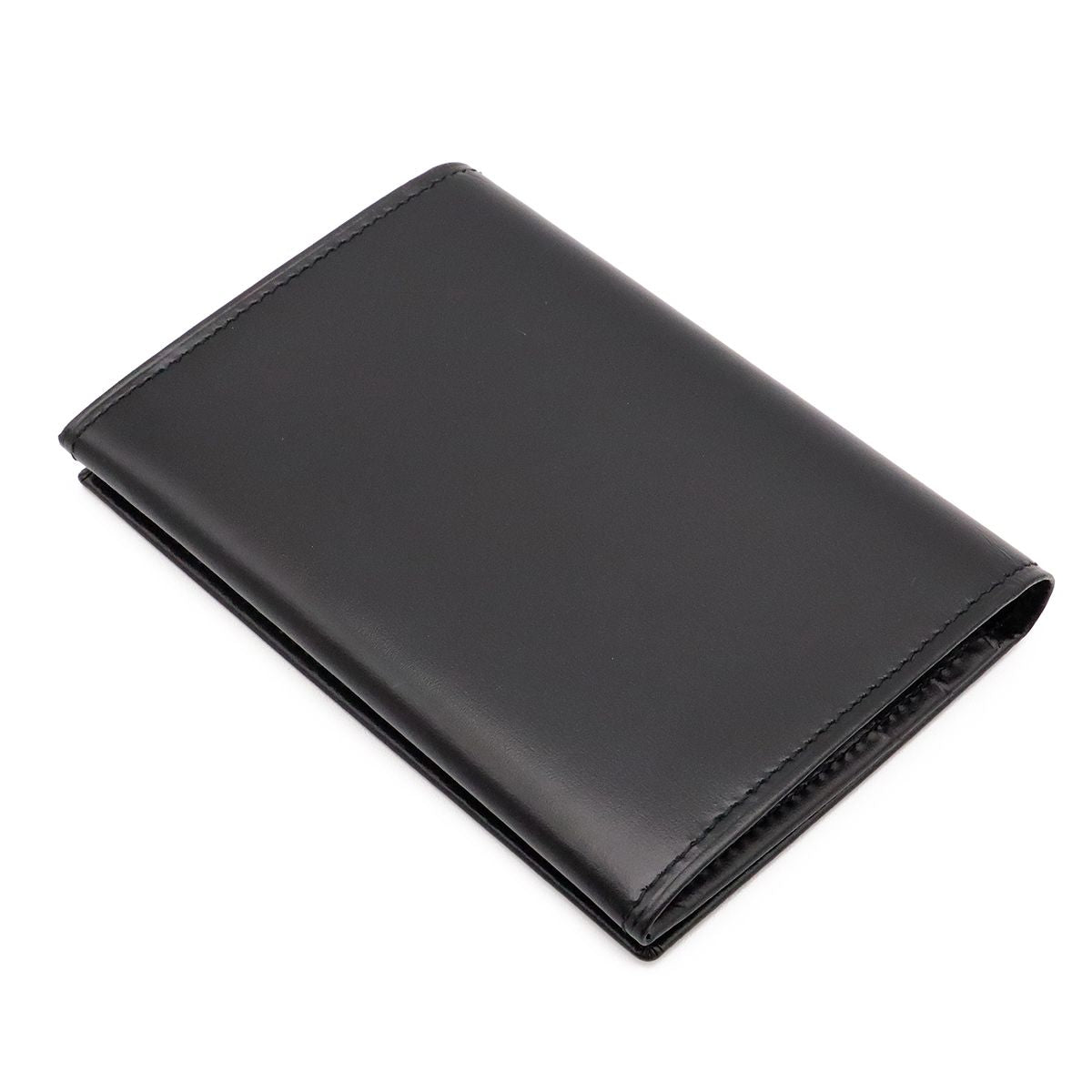 Cartier Pasha Line Card Case Business Calf Leather Black Silver — view 2