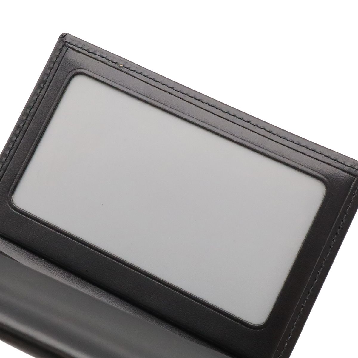 Cartier Pasha Line Card Case Business Calf Leather Black Silver — view 6