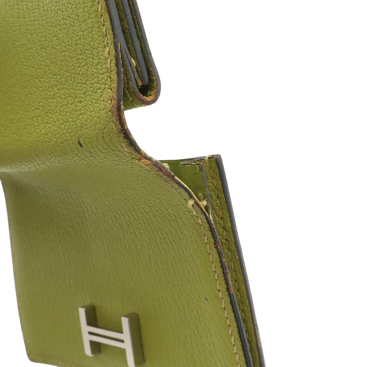 Hermes Bearn Mini Card Case Business Mini Wallet Coin Purse Chevre Mysore — view 5