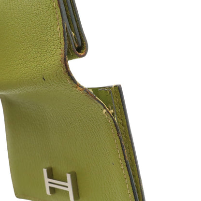 Hermes Bearn Mini Card Case Business Mini Wallet Coin Purse Chevre Mysore — view 5