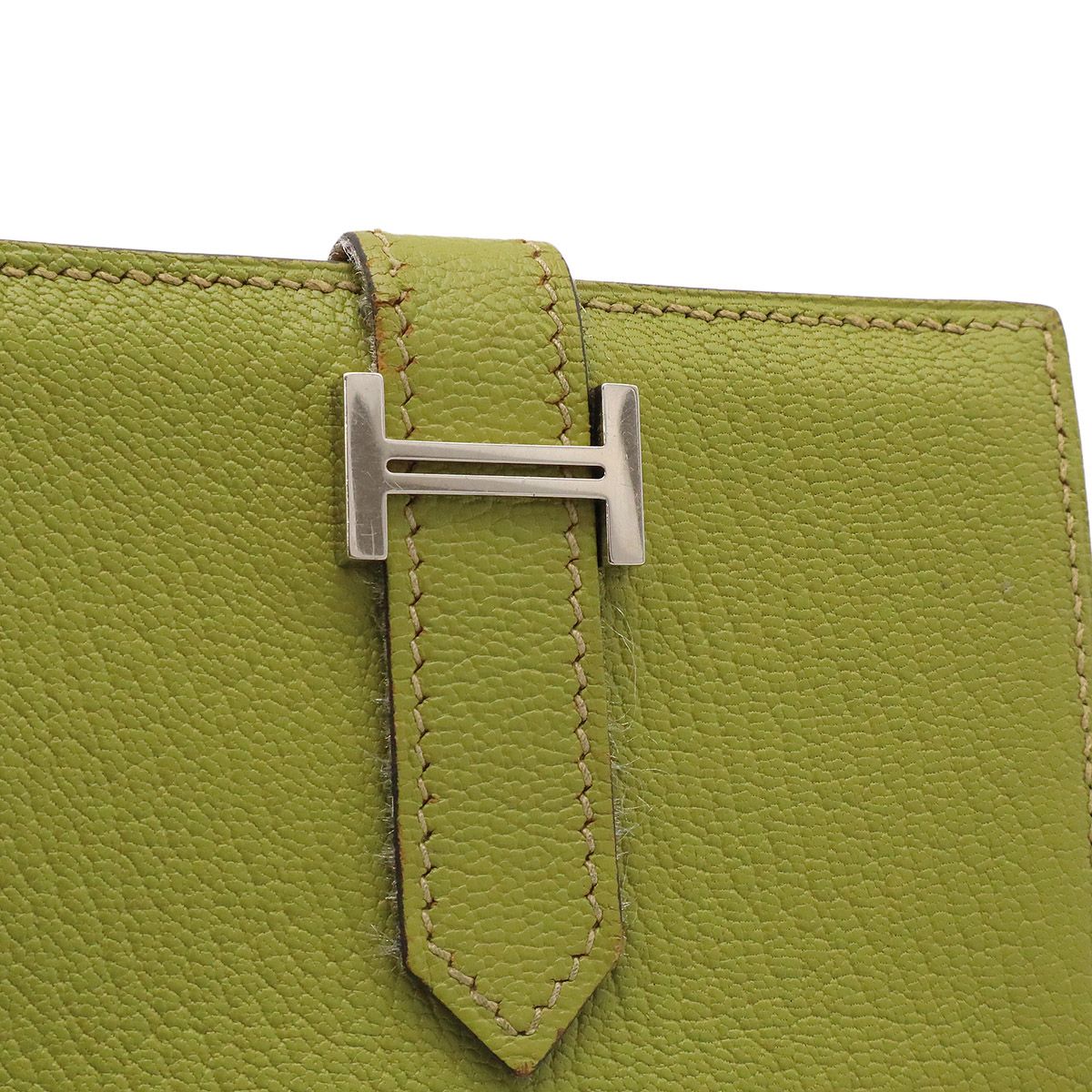 Hermes Bearn Mini Card Case Business Mini Wallet Coin Purse Chevre Mysore — view 3
