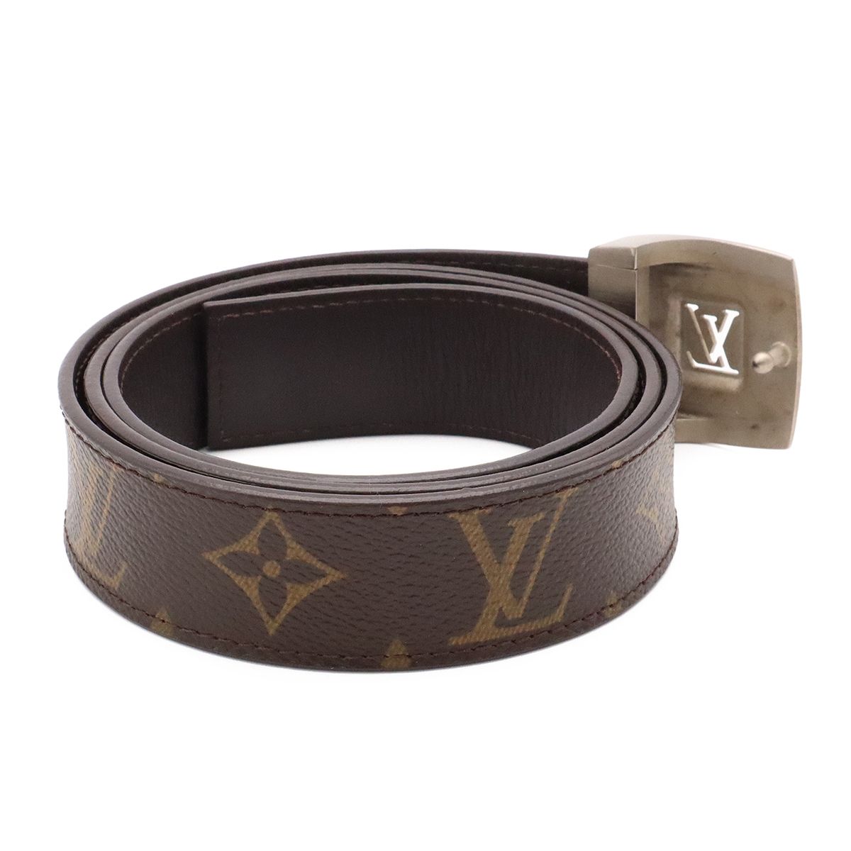Louis Vuitton Monogram Ceinture LV Cut Belt Silver 90 — view 2