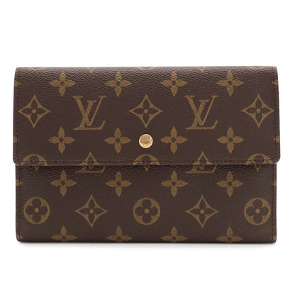 Louis Vuitton Monogram Pochette Passport 3 Trifold Wallet Case