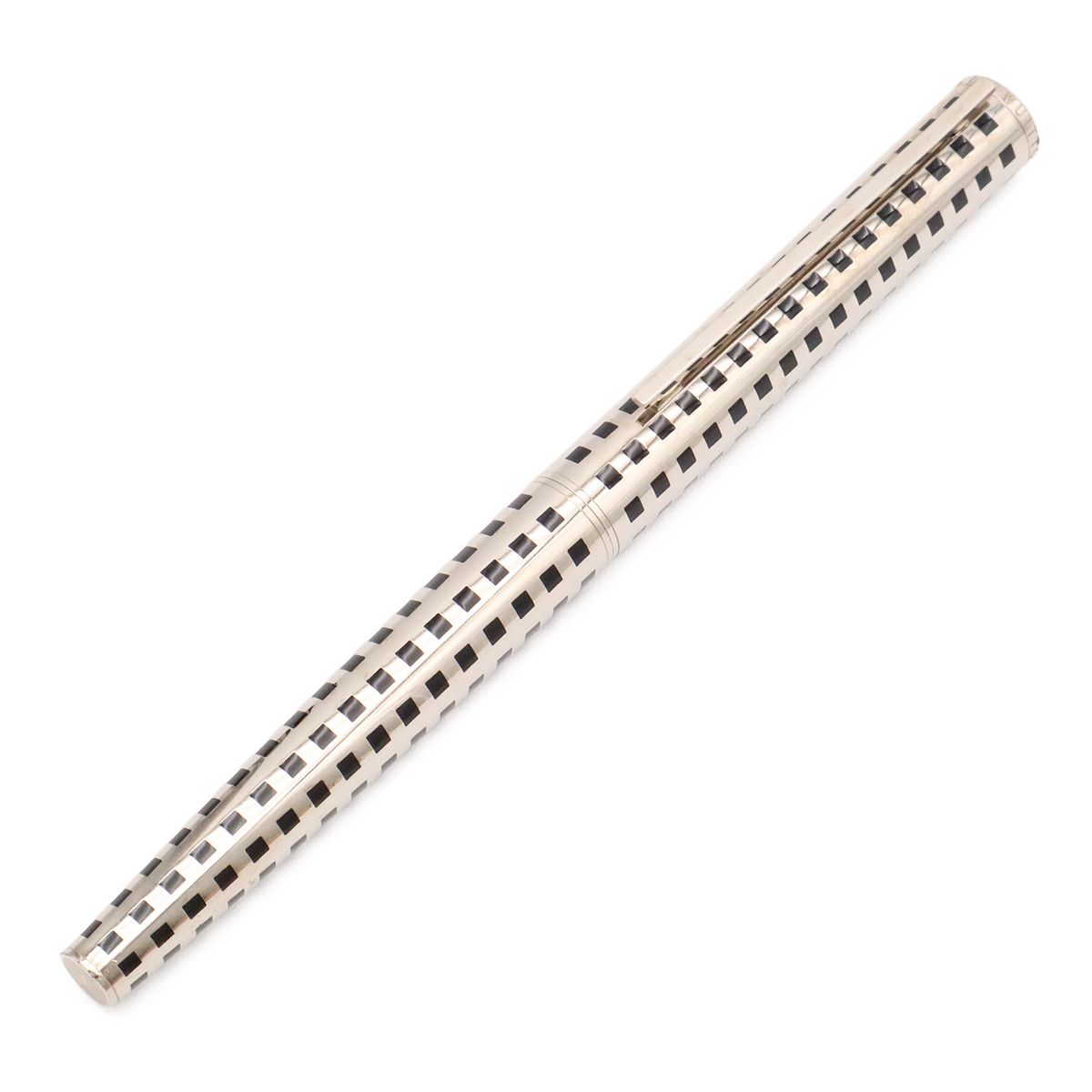 Louis Vuitton Jet Rack Ballpoint Pen Cap Type Metal Silver Blue