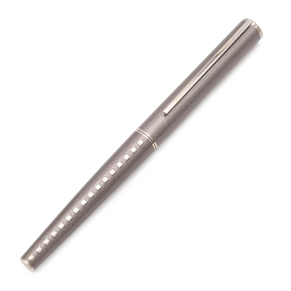 Louis Vuitton Jet Ligne Ballpoint Pen Cap Type Silver Gray Black