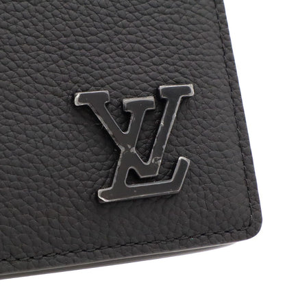 Louis Vuitton LV Aerogram Pocket Organizer Card Case Business Leather Black — view 4