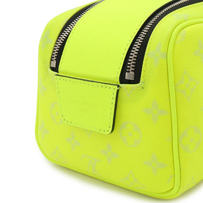 Louis Vuitton Taigarama Dopp Kit Clutch Handbag Yellow — view 7