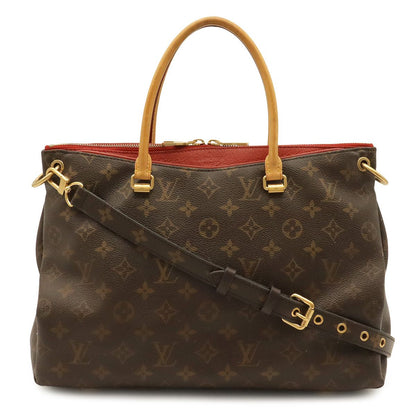 Louis Vuitton Monogram Pallas MM 2-Way Shoulder Bag Cerise Red