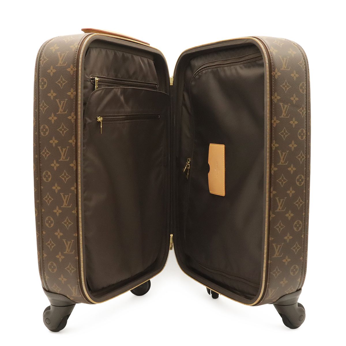 Louis Vuitton Monogram Travel Bag Carry Case Suitcase Trolley Casters — view 7