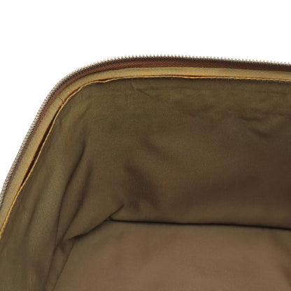 Chanel New Travel Line Boston Bag Purse 2-Way Nylon Jacquard Leather Khaki — view 6
